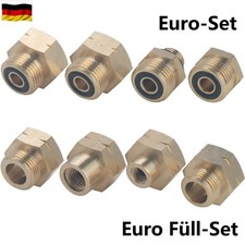 Adapter Propan Europa Euro-Set Euro Füll Set Gasflaschen Aufsatz Ausland
