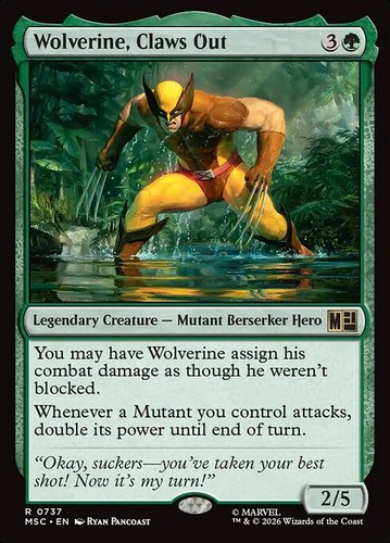 Mtg wolverine claws out - mtg, 737