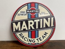 MARTINI RACING TEAM Werbeschild Vintage Retro 20cm BAR DEKO PARTY KELLER KÜCHE