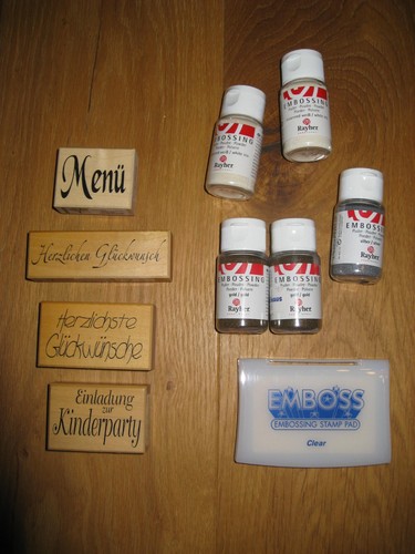 Embossing set stempel - x,