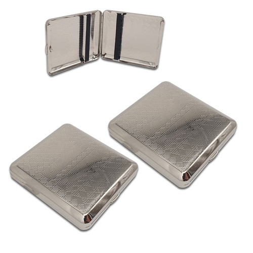 Zigarettenetui silber - 2x, |