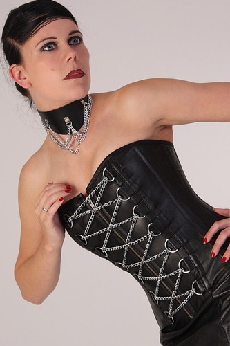 Lamm leder korsett corsage - lamm,