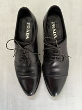 PRADA Herrenschuhe Gr. 8 1/2  Leder schwarz