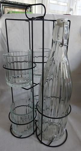 Glas set flasche 4 - 4, gläser