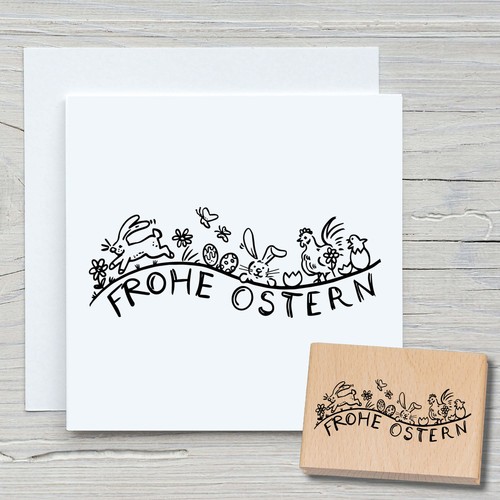 Stempel frohe ostern - ostern,