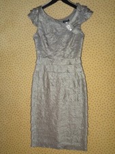 Mariposa chices Kleid für Theater + Party greige glitzernd Gr. 36 NEU m.Etikett