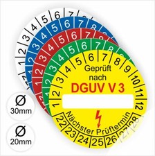 Prüfplaketten DGUV Vorschrift