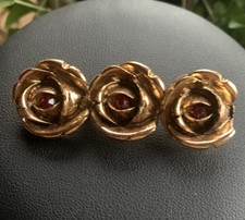 Gablonzer Röschen Brosche