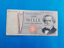 1 x 1000 Lire Italien /  Geldschein Banknote von 1969/71 °°°