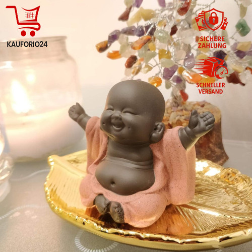 Keramikfigur kleiner buddha - kleiner,