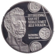 Niederlande 25 ECU Silbermünze 1992 König Wilhelm I. 25 ECU  PP       B2
