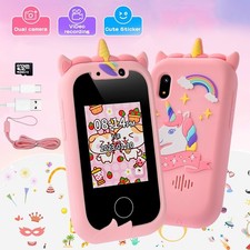 Kinder Handy Smartphone Spielzeug 2,4“ Dual-Kamera Video Lernhandy für Mädchen