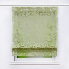 Einfarbig Raffrollo mit Klettband Raffgardinen Ausbrenner Küchengardinen Modern