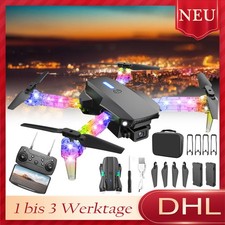 Drohne Mini Faltbare FPV Kameradrohne 1080P Kamera RC Quadrocopter LED Geschenk