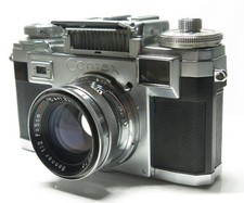 Contax IIIa mit Carl Zeiss Sonnar 1:2 f 50 rotes T mit original Ledertasche,