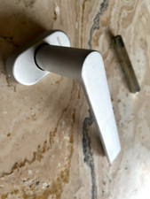 Stabile Schüco Marken Haustür Klinke Griff mit ovaler Rosette