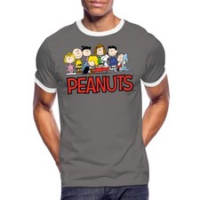 Peanuts Snoppy Und Friends Männer Kontrast T-Shirt