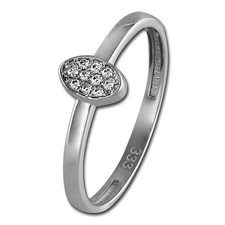 GoldDream Oval Zirkonia Ring