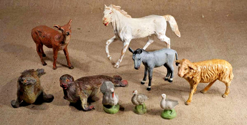 Alte tierfiguren aus masse - alte,