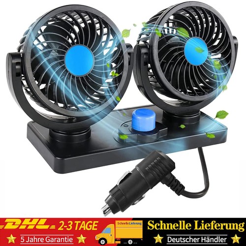 Auto doppellüfter 12v 24v - doppellüfter, 12v-24v