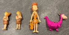 Figuren Ü-Ei Ferrero Familie Feuerstein Flintstones Wilma, Dino, Kinder, ca. 6cm