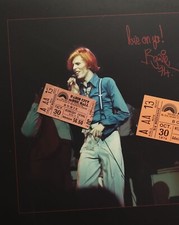 Ultimate David Bowie Rarity Ticket Stub Oct 30 1974 Radio City NY Diamond Dogs