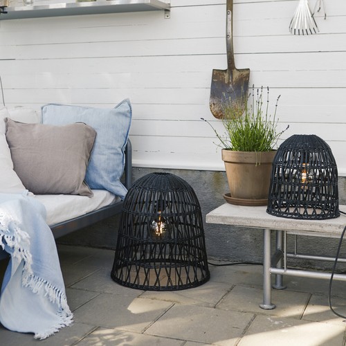 Lampenschirm rattan optik - rattan,