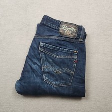 Replay Jimi Herren Jeans Hose W32 L34 Denim Blau Bootcut Regular Y2K Baumwolle