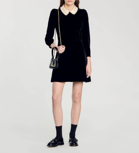 Sandro kleid schwarz - kleid, gr.