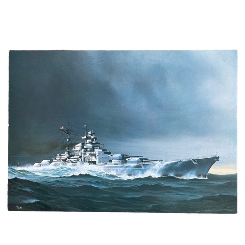 Postkarte schiff bismarck - postkarte,
