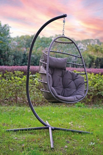 Poly rattan hängesessel - xl,