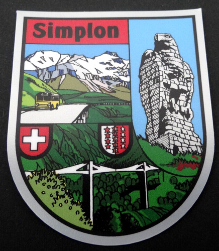 Souvenir aufkleber simplon - souvenir-aufkleber,