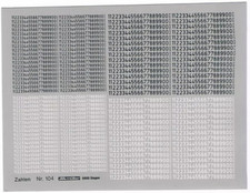 1:87 Decals "Buchstaben
