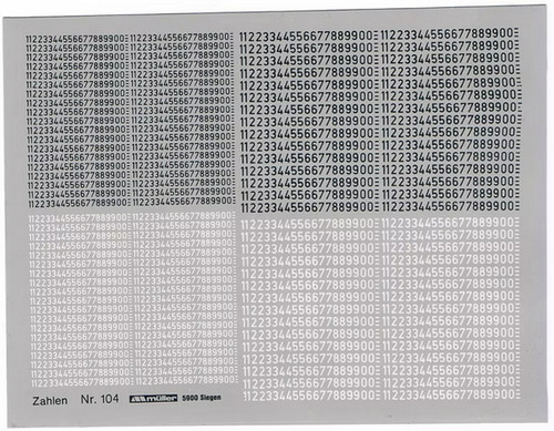 Decals zahlen 5 - decals, "zahlen