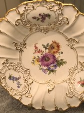 großer Teller Meissen mit prunkvollem Goldrand Erste Wahl!