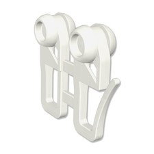 4 Stk. Schleuderwagen für Schleuderstab und PVC-Gardinenschienen, Röllchen 8 mm