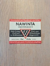 ☆☆Getränke, Wein Etikett, Brauerei zur Eiche Kiel☆☆