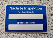 VW Seat Skoda Audi Opel Volvo BMW Mercedes Ford Service Öl Inspektion Aufkleber