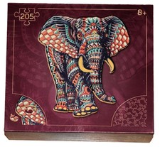 Premium Holz Puzzle Elefant