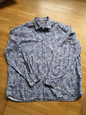 Hemd von Signum, Gr. 2XL, modern fit, blau - gemustert, 100 % Baumwolle