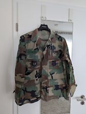 US BDU M81 Woodland Tarn Jacke Shirt USAF Air Force Abzeichen Gr. Medium Regular