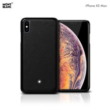 Original Montblanc Natural Calf Leather Hard Shell Cover Case Apple iPhone XS...