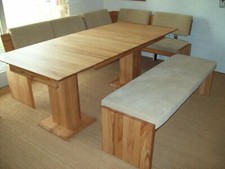 Esstisch Kernbuche ausziehbar, 2 Einlegeplatten Ausstellungsstück !