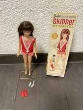 Mattel Barbie :  60s Skipper With Box STOCK NO. 0950 (brunette) Comb Brush No4A
