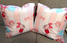 1 Kissen Winnie Pooh Piglet Ferkel Schwein rosa Donut 45 x 45cm  NEU