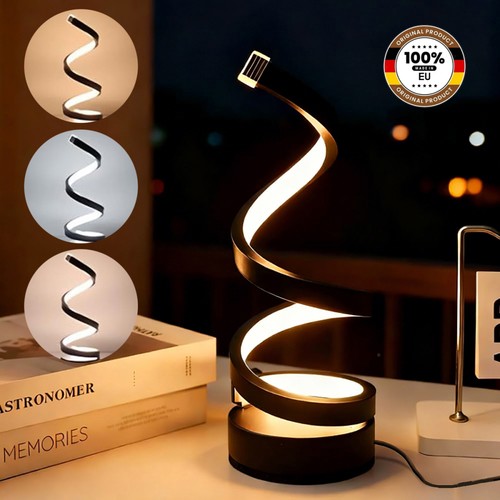 Led spiral tischlampe - led, moderne