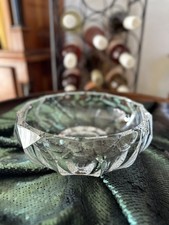 Bleikristall Schale Ø 21 cm – Handgeschliffen, schweres Kristallglas, vintage