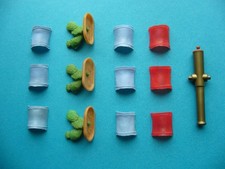 Timpo 3x grüner Kaktus und 9 Sattel-Decken und ein Rohr Kanone - Kanonenrohr -