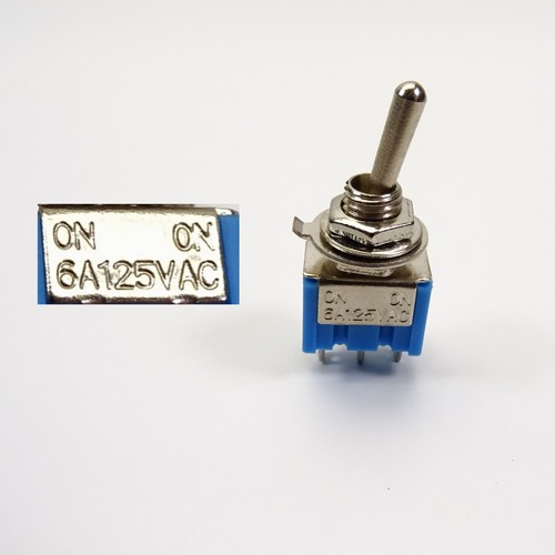 Miniatur kippschalter 125 - kippschalter, 6a