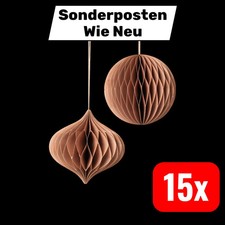 Broste Copenhagen Christmas Mix Deko-Anhänger Ø 13 x H 13 cm indian tan 15 SETS